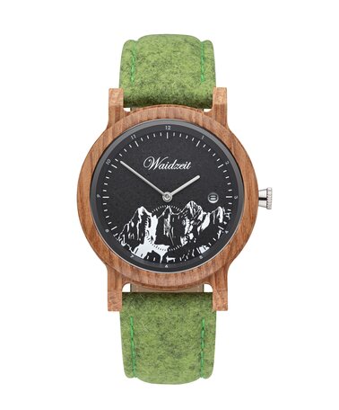 Waidzeit wristwatch green strap | © Waidzeit
