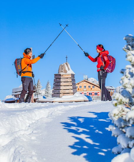 Die vielen verschiedenen Routen sorgen für viel Abwechslung beim Tourengehen auf der Hochwurzen. | © René Eduard Perhab