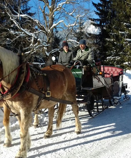 Pferdeschlitten- und Kutschenfahrt im Winter | © Steinbauer