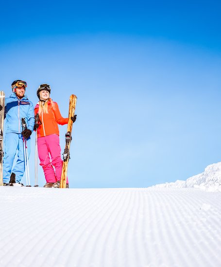Skifahrer auf der frischen Piste | © Martin Huber