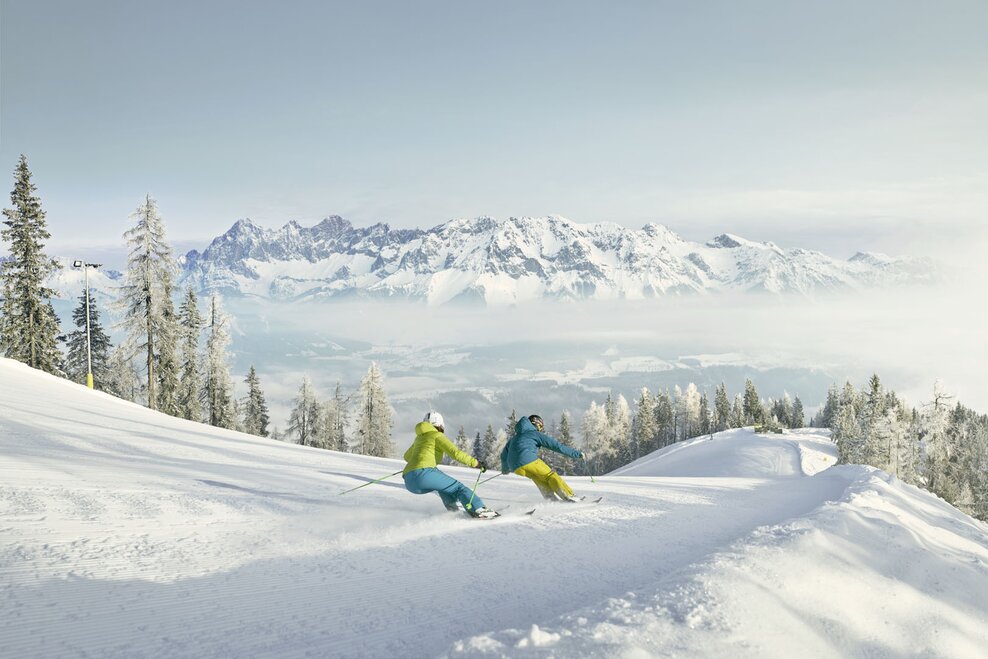 Skifahrer von hinten | © Peter Burgstaller