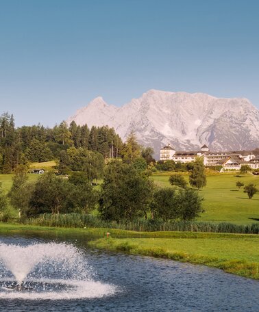 Golfplatz mit Teich, IMLAUER Hotel Schloss Pichlarn | © IMLAUER Hotel Schloss Pichlarn - Edy Gröger