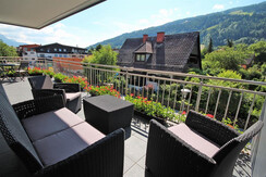Lounge am Balkon mit traumhafter Aussicht