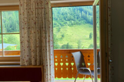 Blick auf Balkon