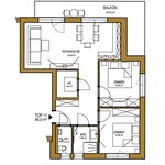 obrázek Apartmán, sprcha, koupelna, WC, 2 místnosti na spaní
