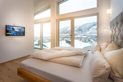 Loft - Schlafzimmer mit atemberaubendem Bergblick