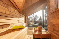Exklusive Sauna mit Bergpanorama