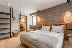 Bedroom 1 in groundfloor in boho style