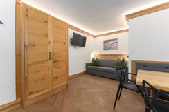 Schlafsofa in der Wohnküche