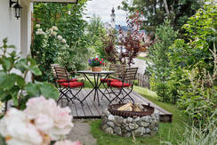 Terrasse der Ferienwohnung