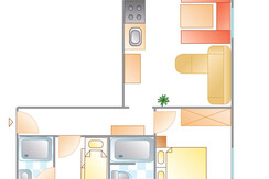 Skizze Appartement Typ B