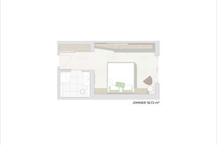 Skizze Steirer Doppelzimmer