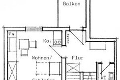 Skizze Wohnung