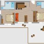 Bild von Appartement A - 2 Schlafzimmer, 2 Bäder