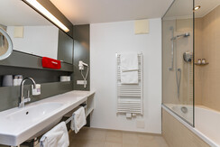 Badezimmer in den Doppelzimmern