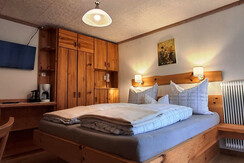 Second bedroom with double bed.