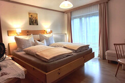 Second bedroom with double bed.