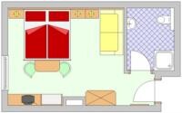 Plan Dreibettzimmer