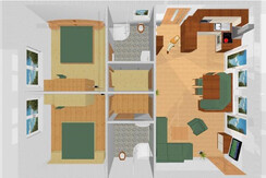 Haus Terra - Wohnungsaufteilung - Optisch