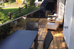 Gemütlicher Balkon mit tollem Ausblick